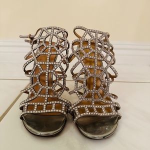 Sergio Rossi high heels crystal shoes